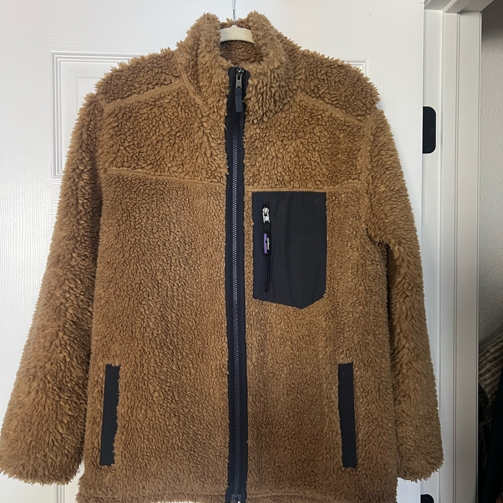Patagonia Tan Sherpa Fleece Jacket